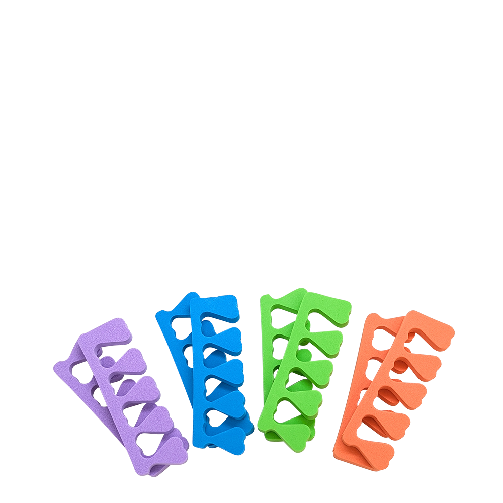 Séparateurs d'orteils - couleurs assorties